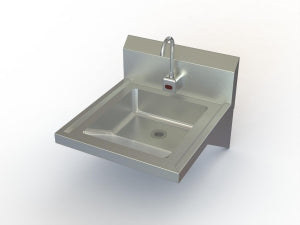 Aero Manufacturing Stainless Steel Sinks - Stainless Steel Hand Sink, ADA, Electronic Faucet - HSADAE