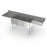 Aero Manufacturing Stainless Steel Sinks - Stainless Steel Triple Bowl Sink, 24" x 18" x 18" - MF3-2418-18LR