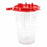 AG Industires Hydrophobic Disposable Canisters - Disposable Canister with Filter Shutoff, Red, 800 cc - AG784410