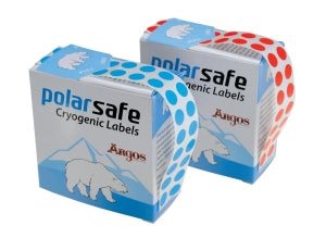 Argos PolarSafe Cryogenic Storage Labels - DOTS, MULTI-COLORED, FOR 0.5-1.5ML TUBES - L1292