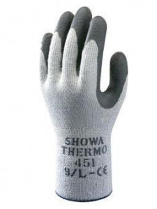 Best Manufacturing Company Insulated Cold Weather Gloves - Gray Rubber Coated Gloves with Thermal Liner, Gray, Size L/9 - B13451L-09