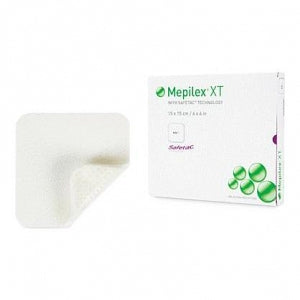 Molnlycke Mepilex XT Absorbent Foam Dressings - Mepilex XT Absorbent Foam Dressings, 4" x 4" (10 x 10 cm) - 211100