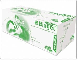 Molnlycke Biogel Diagnostic Procedure Gloves - Biogel Fitted Latex Exam Gloves, Powder-Free, Size 6 - 30360