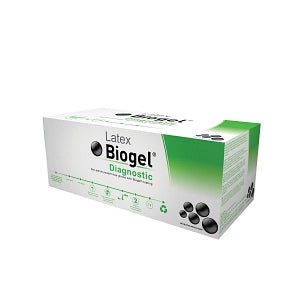 Molnlycke Biogel Diagnostic Procedure Gloves - Biogel Fitted Latex Exam Gloves, Powder-Free, Size 9 - 30390