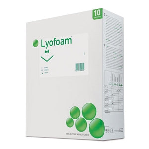 Molnlycke Healthcare Lyofoam Dressings - Lyofoam Max Absorbent Polyurethane Foam Dressing, 3" x 3.4" (7.5 x 8.5 cm) - 603200