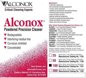 Alconox, Alconox Powdered Precision Cleaner - Alconox Powdered Precision Cleaner, 100 lb. Drum - 1101