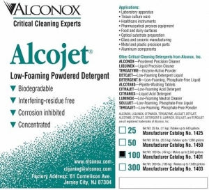 Alconox, Alcojet Detergents - Alcojet Low Foaming Powdered Detergent, 100 lb. Drum - 1401