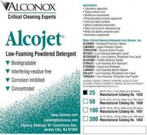 Alconox, Alcojet Detergents - Alcojet Low Foaming Powdered Detergent, 25 lb. Box - 1425