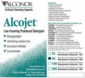 Alconox, Alcojet Detergents - Alcojet Low Foaming Powdered Detergent, 50 lb. Box - 1450