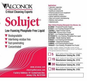 Alconox, Inc Solujet Detergents - Solujet Low-Foaming Phosphate-Free Detergent, 30 gal. - 2130