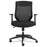 Alera Swivel Leather Office Chairs - Alera EB-K Series Synchro Mid-Back Flip-Arm Mesh Chair, Black / Black Frame - ALEEBK4217