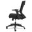 Alera Swivel Leather Office Chairs - Alera EB-K Series Synchro Mid-Back Flip-Arm Mesh Chair, Black / Black Frame - ALEEBK4217