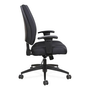 Alera AleraWrigley Series Tilt Task Chairs - Alera Wrigley Series High Performance Mid-Back Synchro-Tilt Task Chair, Black - ALEHPS4201