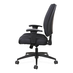 Alera AleraWrigley Series Tilt Task Chairs - Alera Wrigley Series High Performance Mid-Back Synchro-Tilt Task Chair, Black - ALEHPS4201