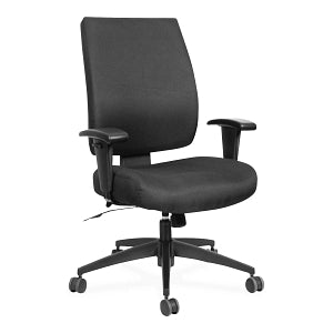 Alera AleraWrigley Series Tilt Task Chairs - Alera Wrigley Series High Performance Mid-Back Synchro-Tilt Task Chair, Black - ALEHPS4201