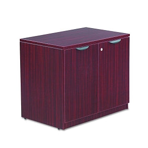 Alera Valencia Mahogany 34" x 22.75" x 29.5" Storage Cabinet - Valencia Series Mahogany Storage Cabinet - VA61-3622MY