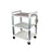 Aimed Mobile Medical Carts - Mobile Three-Shelf Medical Cart with Power Strip - 3251