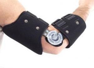 AliMed FREEDOM comfortROM Elbow Braces - Elbow ROM Brace, Left, Size M / L - 51705