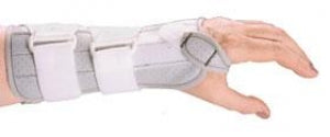 Alimed Freedom Long Wrist Immobilizer Splint - Right Freedom Short Elastic Wrist Support, M - 5434