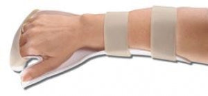 AliMed Deluxe Resting Pan Mitt Splints - Deluxe Resting Pan Mitt Splint, Left Hand, Size S - 5812