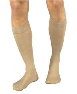 AliMed Knee Stockings - Stocking, Knee Length, 20-30 mmHg, Beige, Size L - 65368-2078