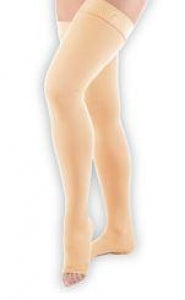 AliMed Thigh High Stocking Compression - 20-30 mmHg Thigh High Compression Stockings, Beige, Size XL - 65371