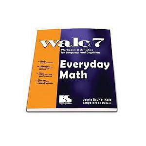 AliMed WALC Workbook of Activities for Language and Cognition - WALC 7 Everyday Math Workbook - 713478