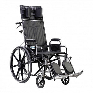 Drive Devilbiss Healthcare, Inc. Deluxe Sentra Full Reclining Bariatric Wheelchairs - Deluxe Sentra Full Reclining Bariatric Wheelchair with Desk-Length Arms, 22" W - STD22RBDDA