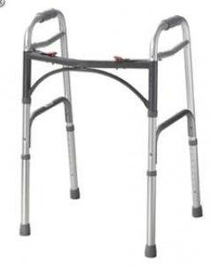 AliMed Deluxe Folding Walker - Deluxe Walker with Wheels, Sleds - 74265