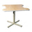 AliMed Dual Comfort Recess Height-Adjustable Table - Dual-Recess Table, Adjustable Height, 36" x 36" - 76243