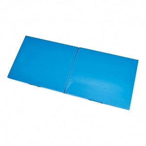 AliMed Folding Multifunction Mat - Folding Mat, Nonskid, Blue, 30" x 72" x 2" - 78088