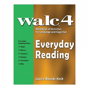 AliMed WALC Workbook of Activities for Language and Cognition - WALC 4 Everyday Reading Workbook - 83333