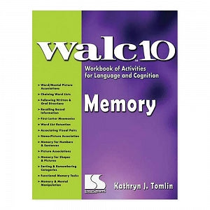 AliMed WALC Workbook of Activities for Language and Cognition - WALC 10 Memory Workbook - 83338