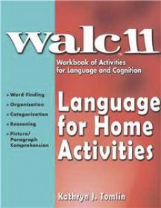 AliMed WALC Workbook of Activities for Language and Cognition - WALC 11 Language for Home Activities Workbook - 83339