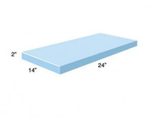 AliMed Blue Nylon Chest Flat Rectangle Positioners - 24" Rectangle Blue Nylon Flat Rectangle Positioners - 920225