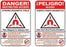 AliMed MRI Warning Wall Signs - MRI Warning Wall Sign, English, 12" x 18" - 921127