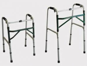 AliMed Folding Adjustable-Height Walker - Folding Adjustable-Height Walker - 927855