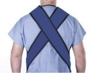 AliMed Grab 'n Go Quick Drop Basic Aprons - Grab 'n Go Quick Drop Basic Apron, Standard Lead, Royal Blue, L - 937144