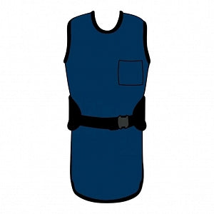 Alimed AliMed Grab 'n Go Back Aid Radiation Aprons - Ultralite Apron, Lead-Free, Navy, Size S - 937186