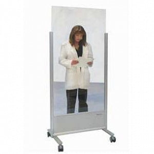 AliMed Biodex Clear-Lead Mobile X-Ray Barriers - Clear-Lead Mobile X-Ray Barrier, Regular, 24" x 30" - 937627