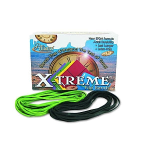 Alliance X-Treme Rubber Bands - X-treme File Bands, 117B, 7" x 0.13", Black, Approx. 175 Bands/1-lb. Box - 02004