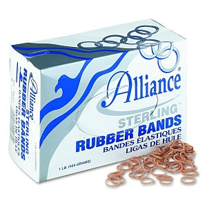 Alliance Sterling Rubber Bands - Sterling 0.88" x 0.06" Size 8 Rubber Bands - 24085