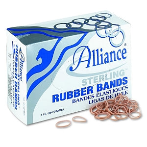 Alliance Sterling Rubber Bands - Sterling 1.25" x 0.06" Size 10 Rubber Bands - 24105