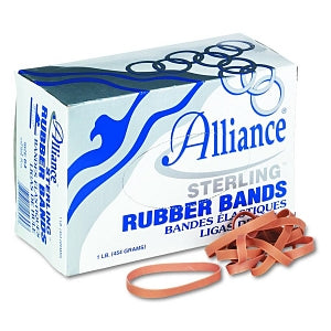 Alliance Sterling Rubber Bands - 3.5" x 0.25" Size 64 Rubber Bands - 24645