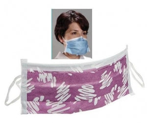 Alpha ProTech Critical Cover PFL Masks - PFL Ear Loop Mask with Magic Arch, Purple - 615PD