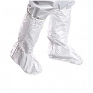 Alpha Pro Tech Critical Cover UltraGrip Boot Covers - UltraGrip Hi-top Boot Covers with Ties, White, Size M - BT-A1315-B