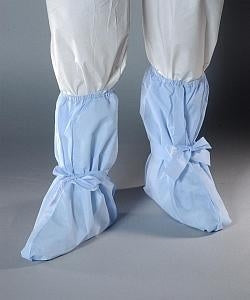 Alpha Pro Tech Boot Covers with Ties - Boot Cover with Ties, Ankle High, Blue, Size XL - BT-K1413-B