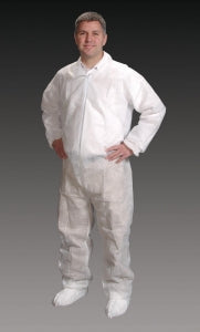 Alpha Pro Tech GenPro Critical Cover Coveralls - GenPro Coveralls with Elastic Wrists, Ankles and Back, White, Size M - CV-14032-2