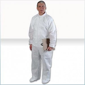 Alpha Pro Tech AlphaGuard Critical Cover Coveralls - AlphaGuard Coveralls with Elastic Wrists, Ankles and Back, White, Size 8XL - CV-74032-11