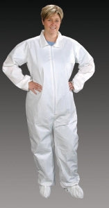 Alpha Pro Tech ComforTech Assurance Critical Cover - Elastic Wrist and Ankle Irradiation Coveralls, White, Size XL - CVA-J4022-4